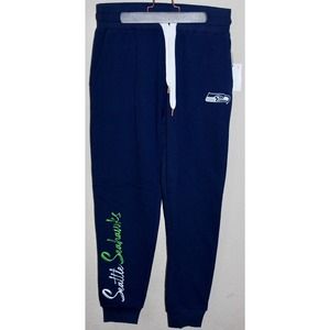 G-III Sports Womens Seattle Seahawks Athletic Sweatpants, Blue, Small